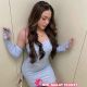 Attractive Malay woman in a light blue dress. KL escort.