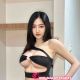 Attractive Malaysian woman in black lingerie. KL Girl Service.