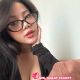 Attractive Malay woman wearing glasses, real girl Malay escort service.