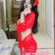 Attractive Kuala Lumpur escort girl in red dress