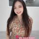 Connie, a KL call girl, in a floral dress. KL escort service.