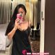 Attractive Malay woman in black dress, real escort service.